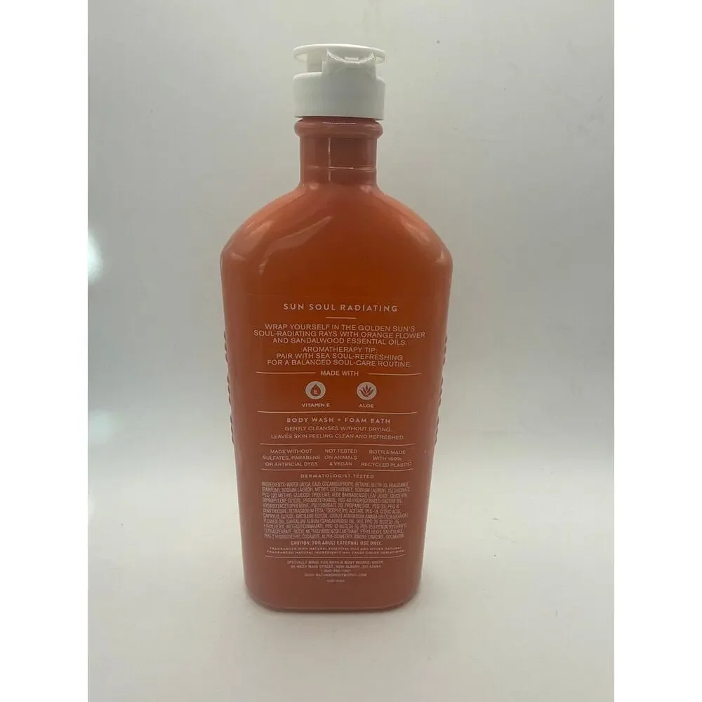 NEW Bath & Body Works Sun Soul Radiating Body Wash Foam Bath Aromatherapy